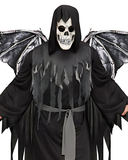 Grim Reaper Kostüm mit Flügel