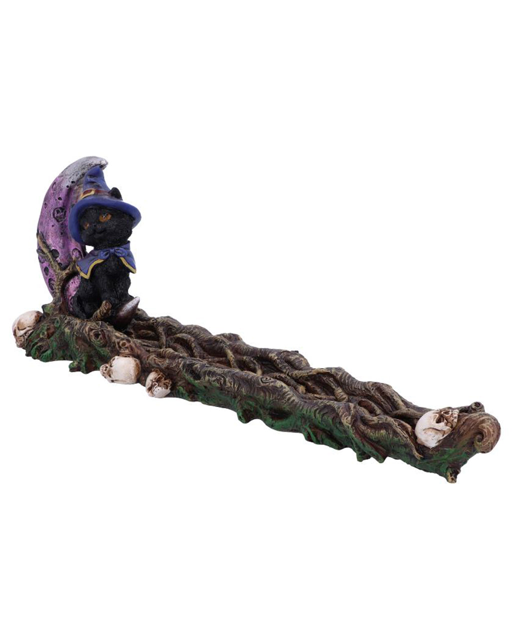 Hexenkatze mit Halbmond Räucherstäbchenhalter 29cm