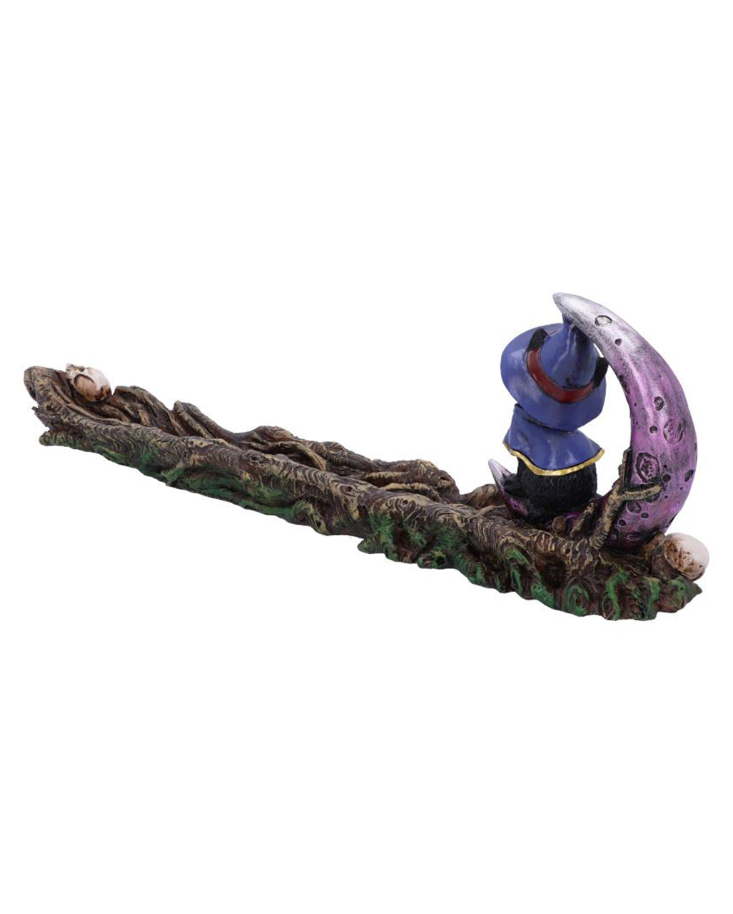 Hexenkatze mit Halbmond Räucherstäbchenhalter 29cm
