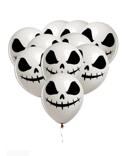Grinning Skull Comic Balloons Set Of 10