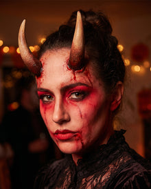 Dark Devil Hörner Latexapplikation