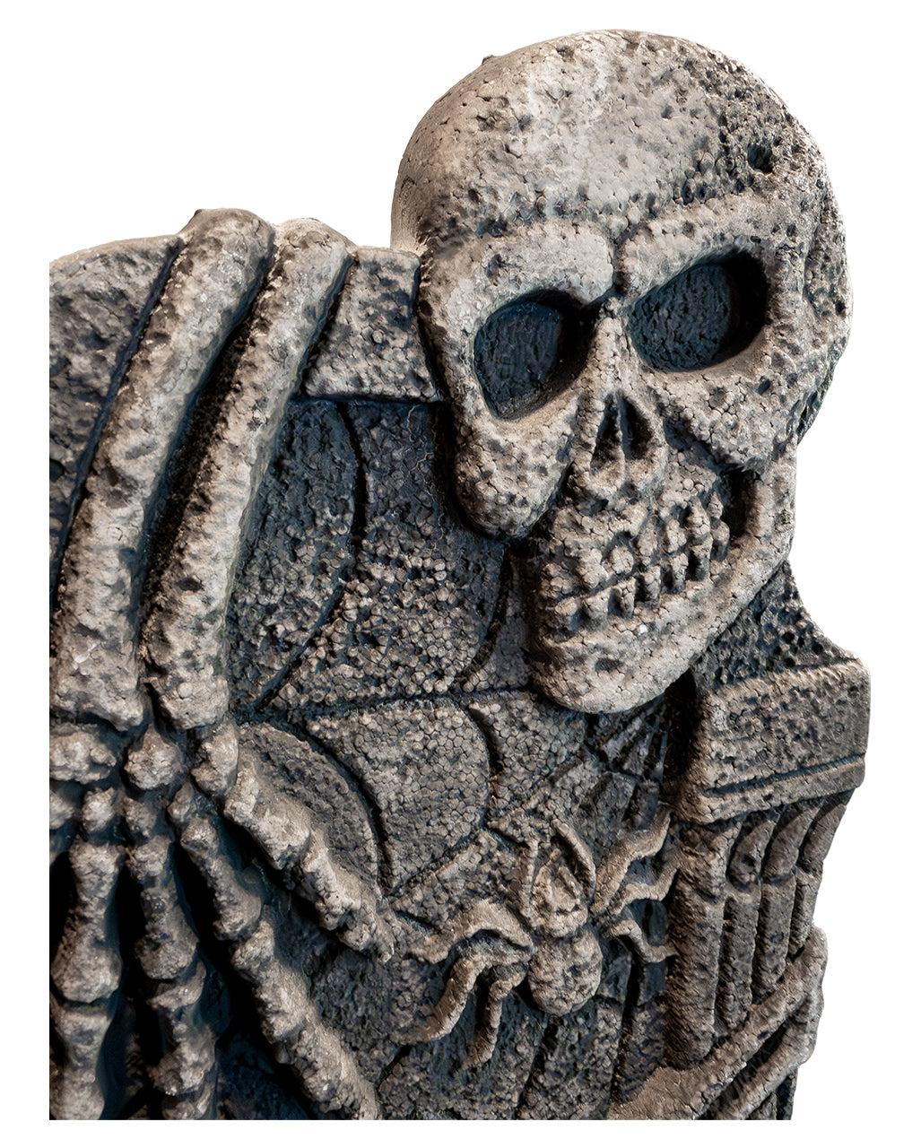 Großer Halloween Grabstein mit Skelett 91cm