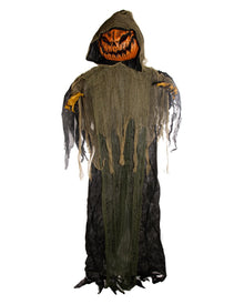 Großes Kürbismonster Hängefigur mit Licht & Ton 215cm