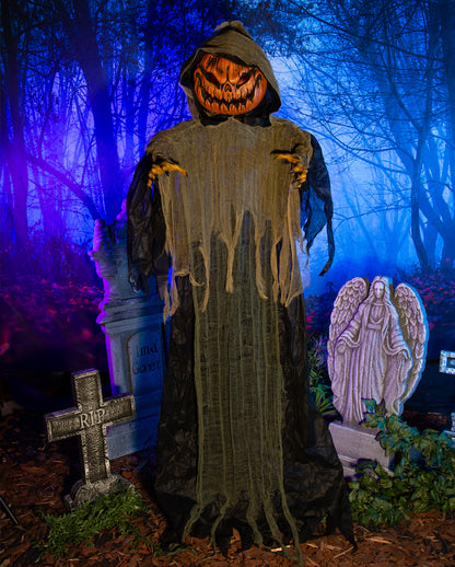 Large Pumpkin Monster Hanging Figure With Light & Sound 215cm