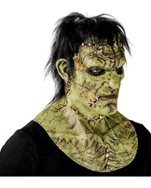 Green Frankenstein Monster Mask with Hair