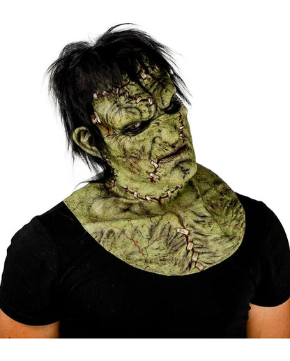 Masque vert de Frankenstein avec des cheveux