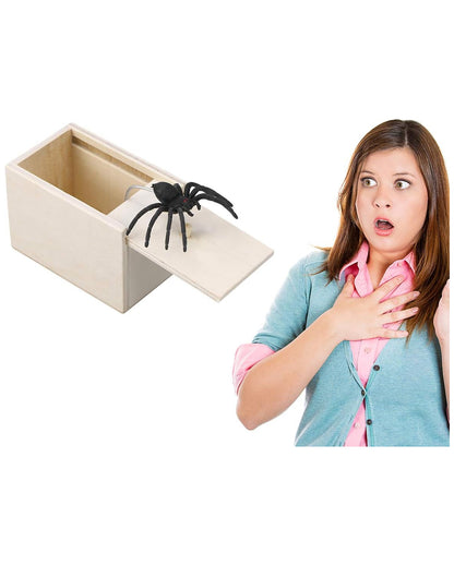 Gruselige Überraschungsbox mit Spinne
