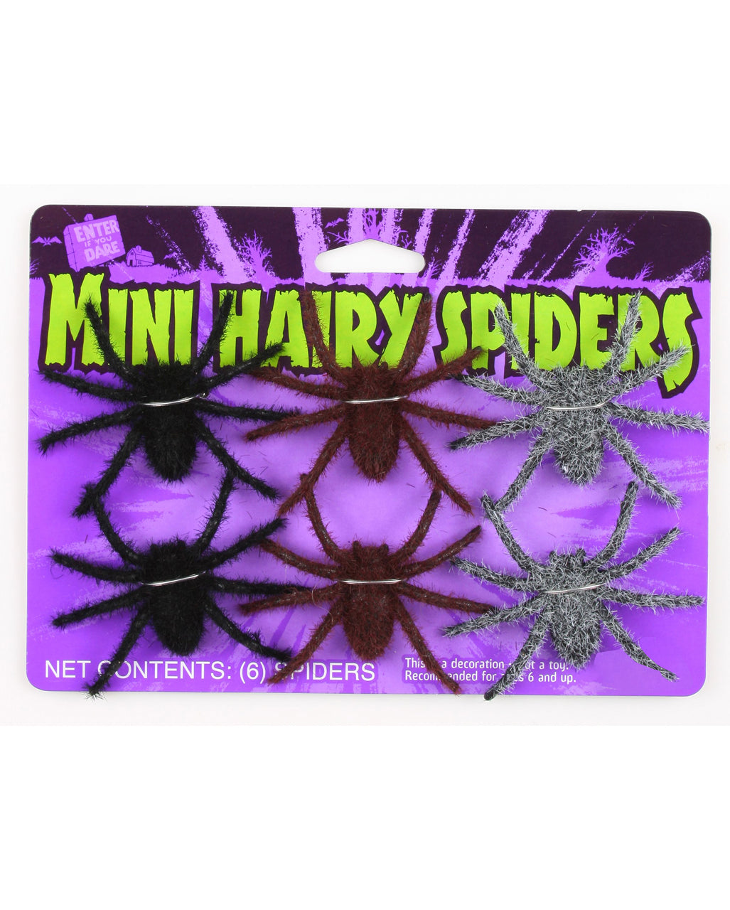 Mini Halloween Spinnen 6 St.