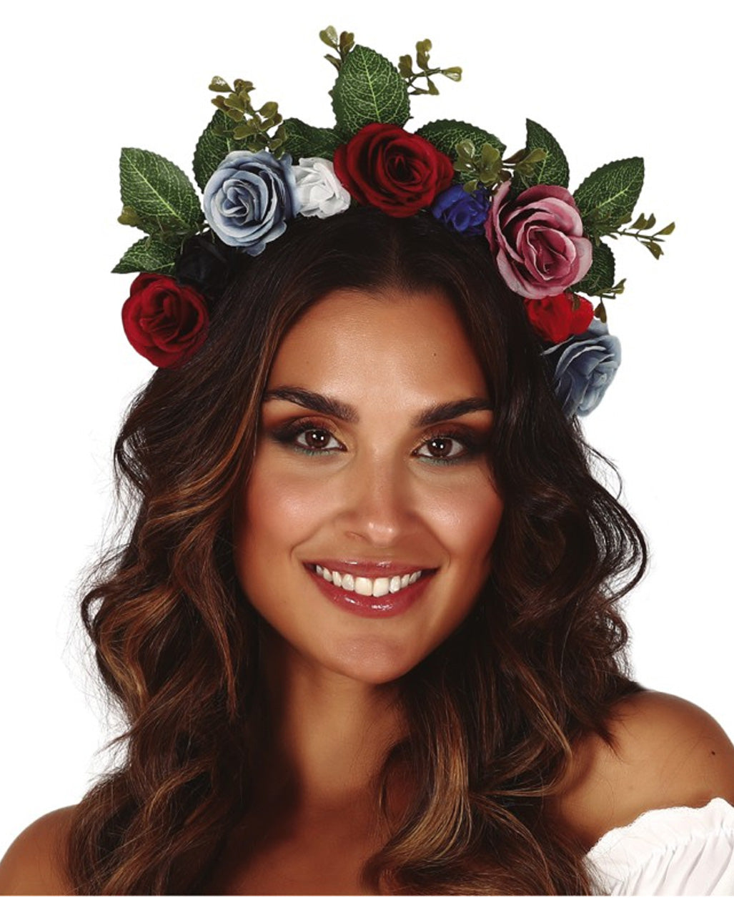 Bandeau à Fleurs Et Feuilles