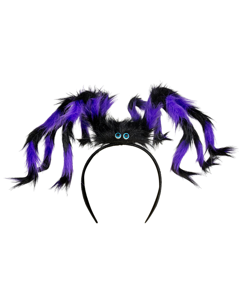 Haarreifen mit Schwarz-Violetter Spinne