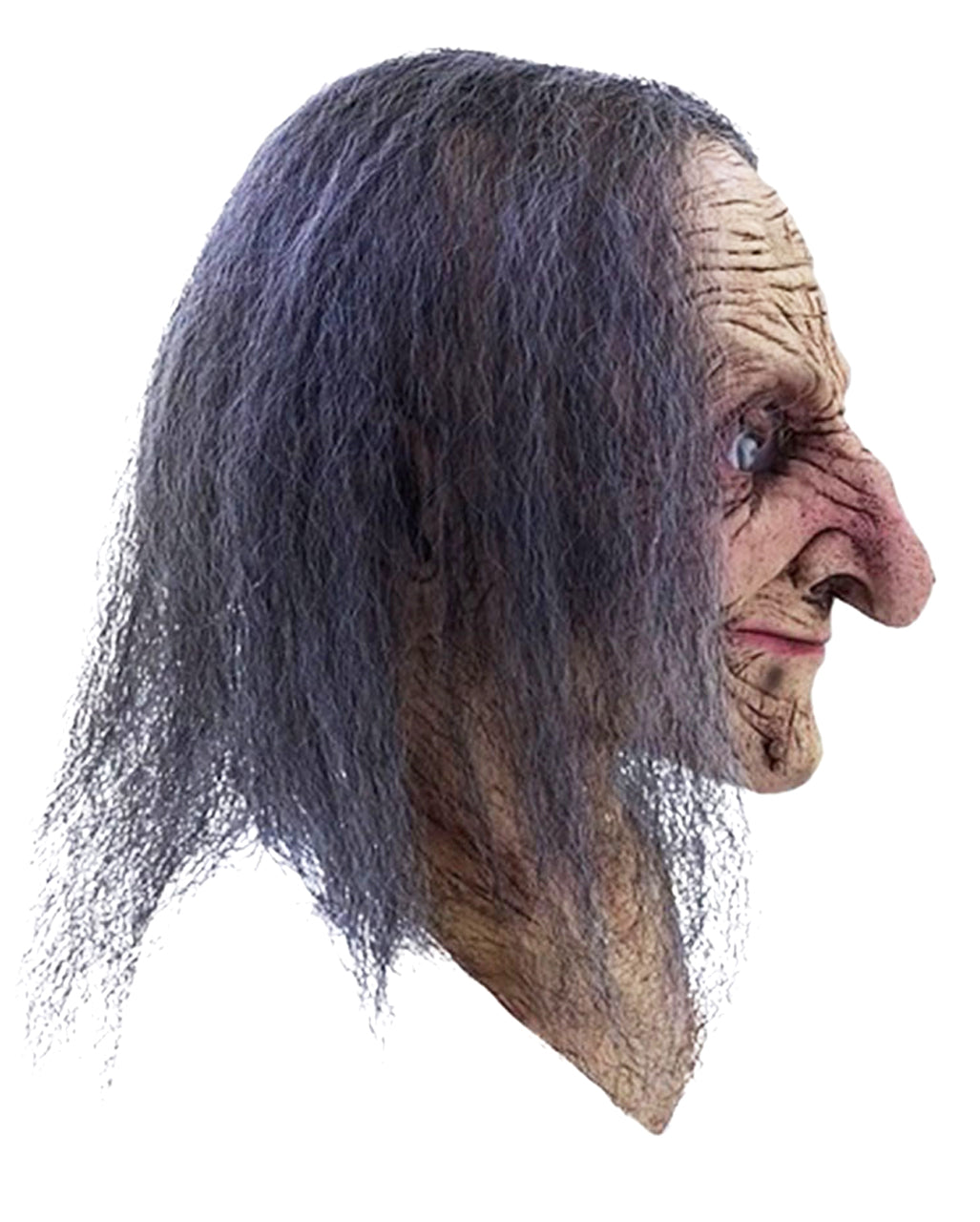 Hagatha Hexenmaske mit Haaren