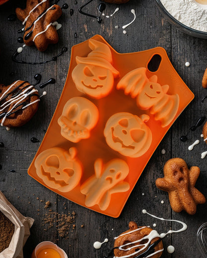 Halloween Eis & Backform mit 6 Motiven