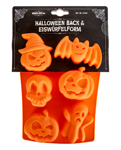Halloween Eis & Backform mit 6 Motiven