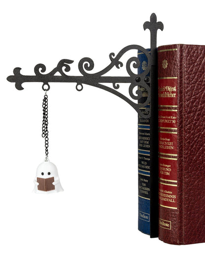 Halloween Bookshelf Lamp with Ghost & LED Lighting, 22.5 cm