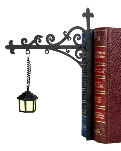 Halloween Bookshelf Lamp with Lantern & LED Lighting, 22.5 cm