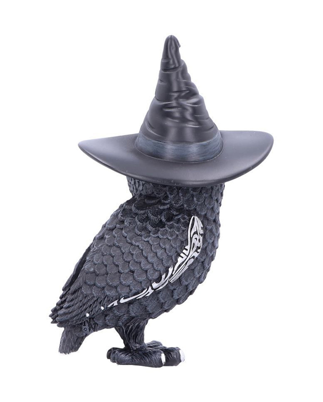 Walpurgisnacht Eule mit Hexenhut 13,5cm