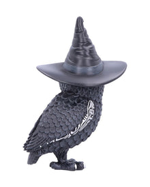 Walpurgisnacht Eule mit Hexenhut 13,5cm
