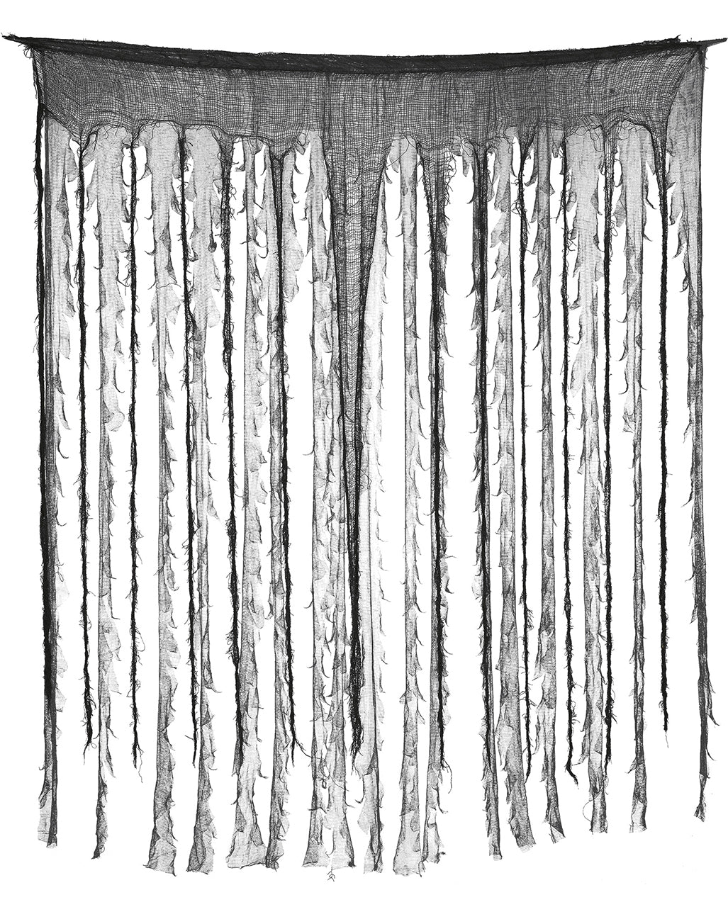 Halloween Rag Curtain Black/Grey 150 X 190 Cm