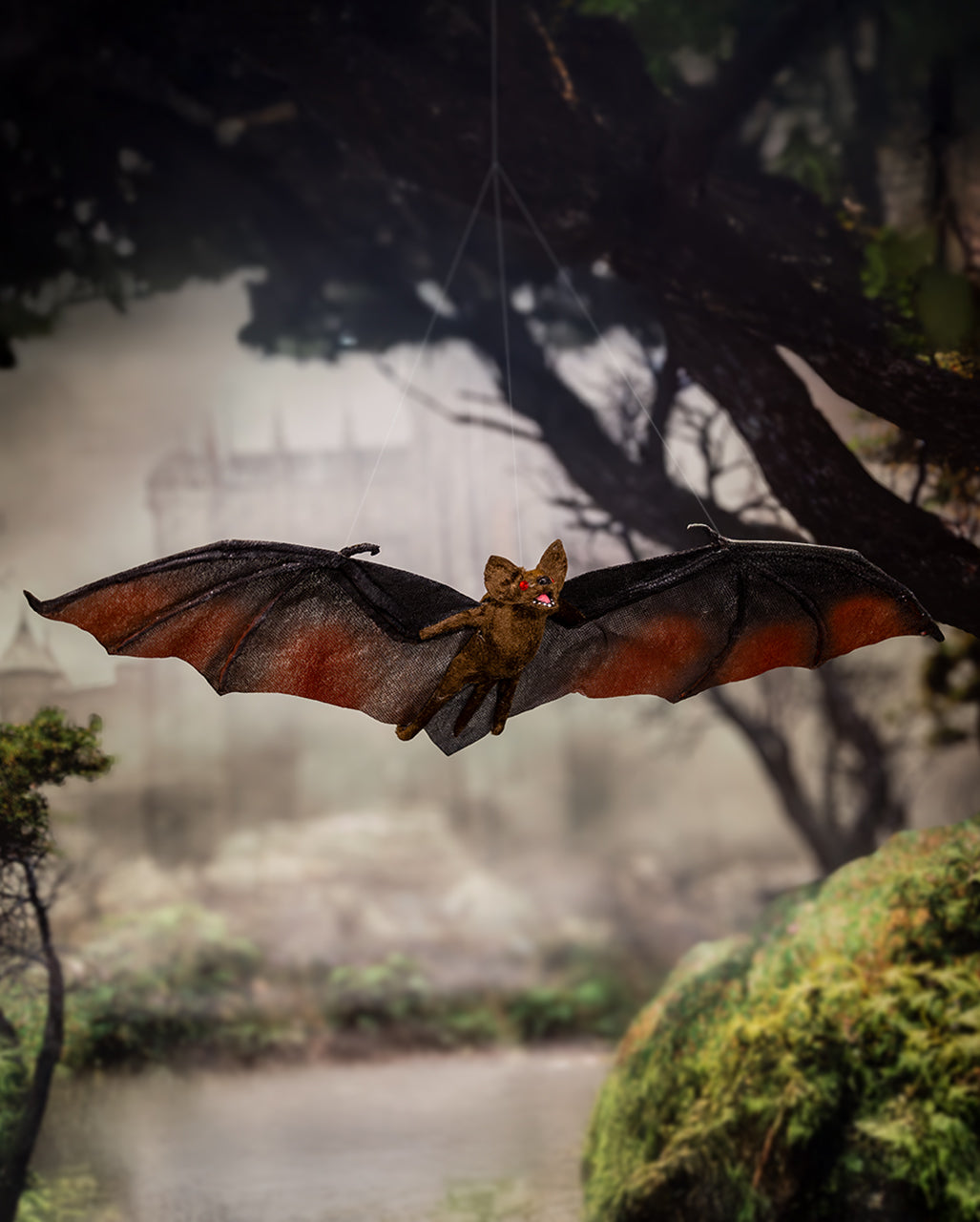 Halloween Fledermaus Braun 54cm