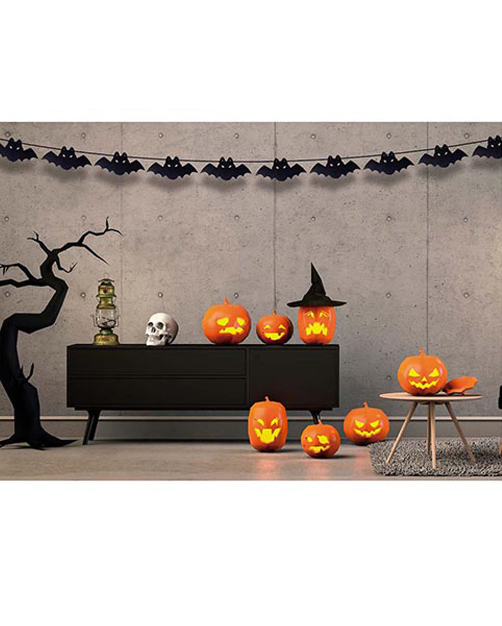 Halloween Fledermaus Girlande 3m