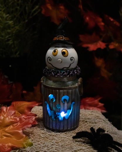 Halloween Ghost In Glowing Milk Jug 18cm