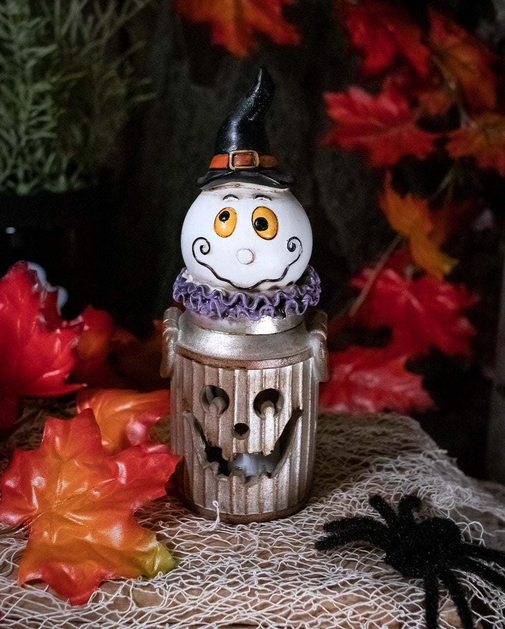 Halloween Ghost In Glowing Milk Jug 18cm