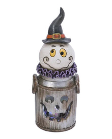 Halloween Ghost In Glowing Milk Jug 18cm