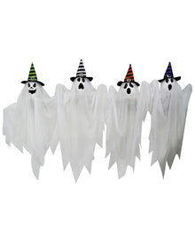Spooky Halloween Geist mit Hexenhut 70cm