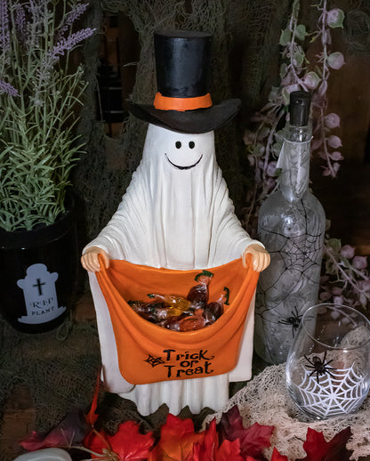 Halloween Geist mit Trick or Treat Tasche 42cm