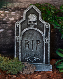 Halloween Grabstein 1816-1901 mit Totenkopf 53cm