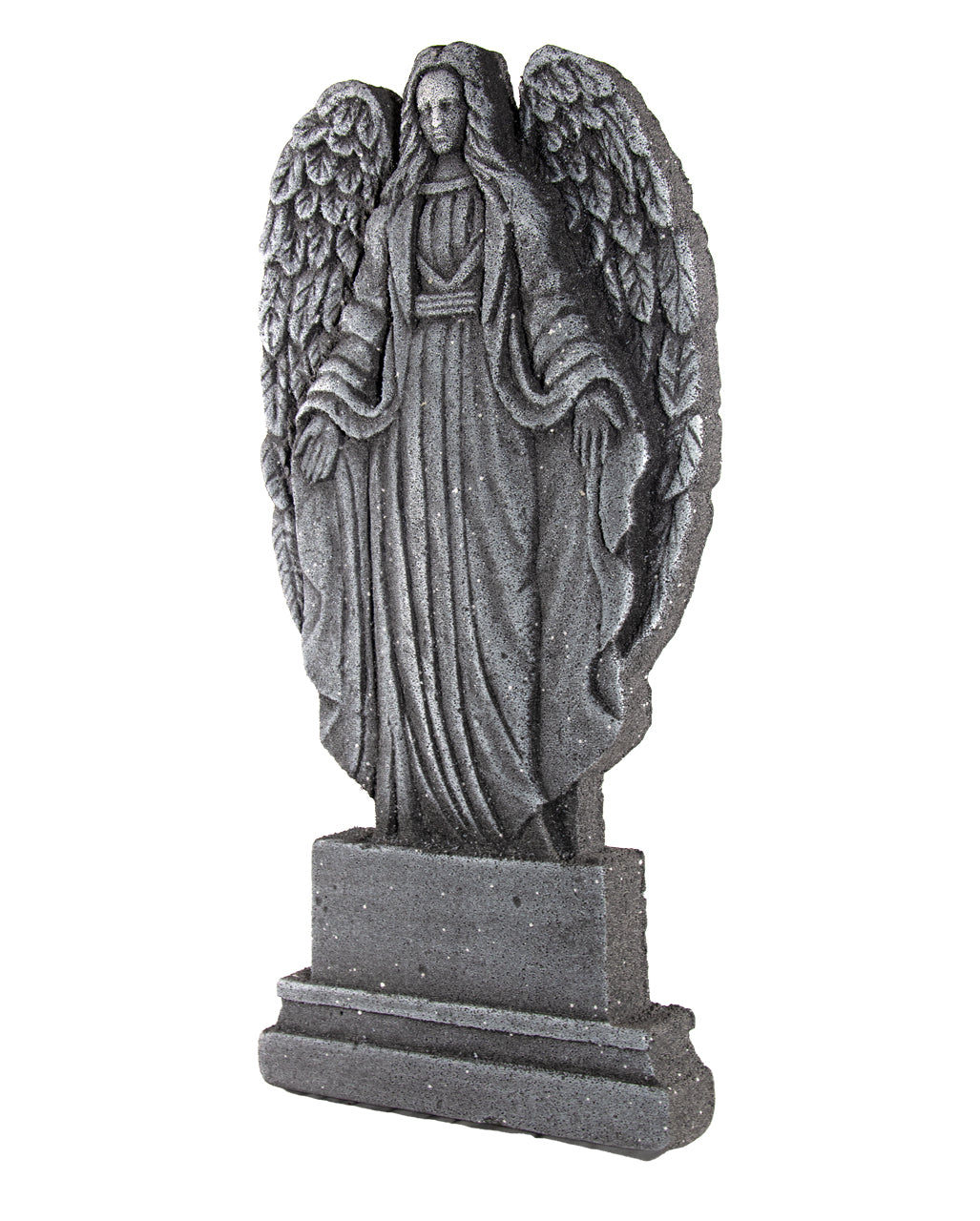 Halloween Grabstein mit verwittertem Todesengel 91cm