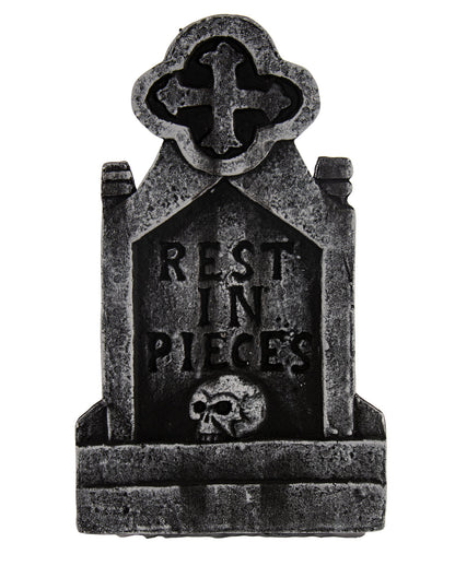 Halloween Grabstein mit Totenschädel & Keltenkreuz 53cm