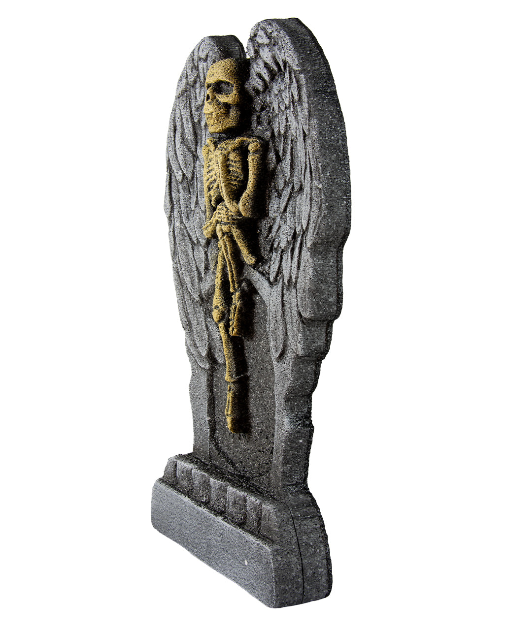 Halloween Gravestone With Skeleton Angel 53cm
