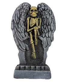 Halloween Grabstein mit Skelett Engel 53cm