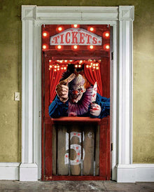 Halloween Horrorclown Circus Tür Dekoration