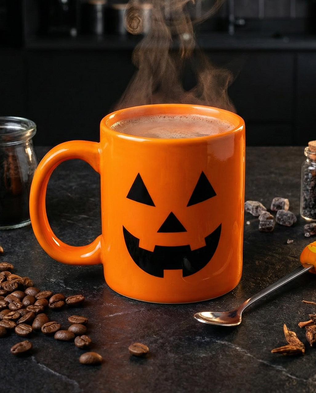 Jack O'Lantern Pumpkin Face Mug