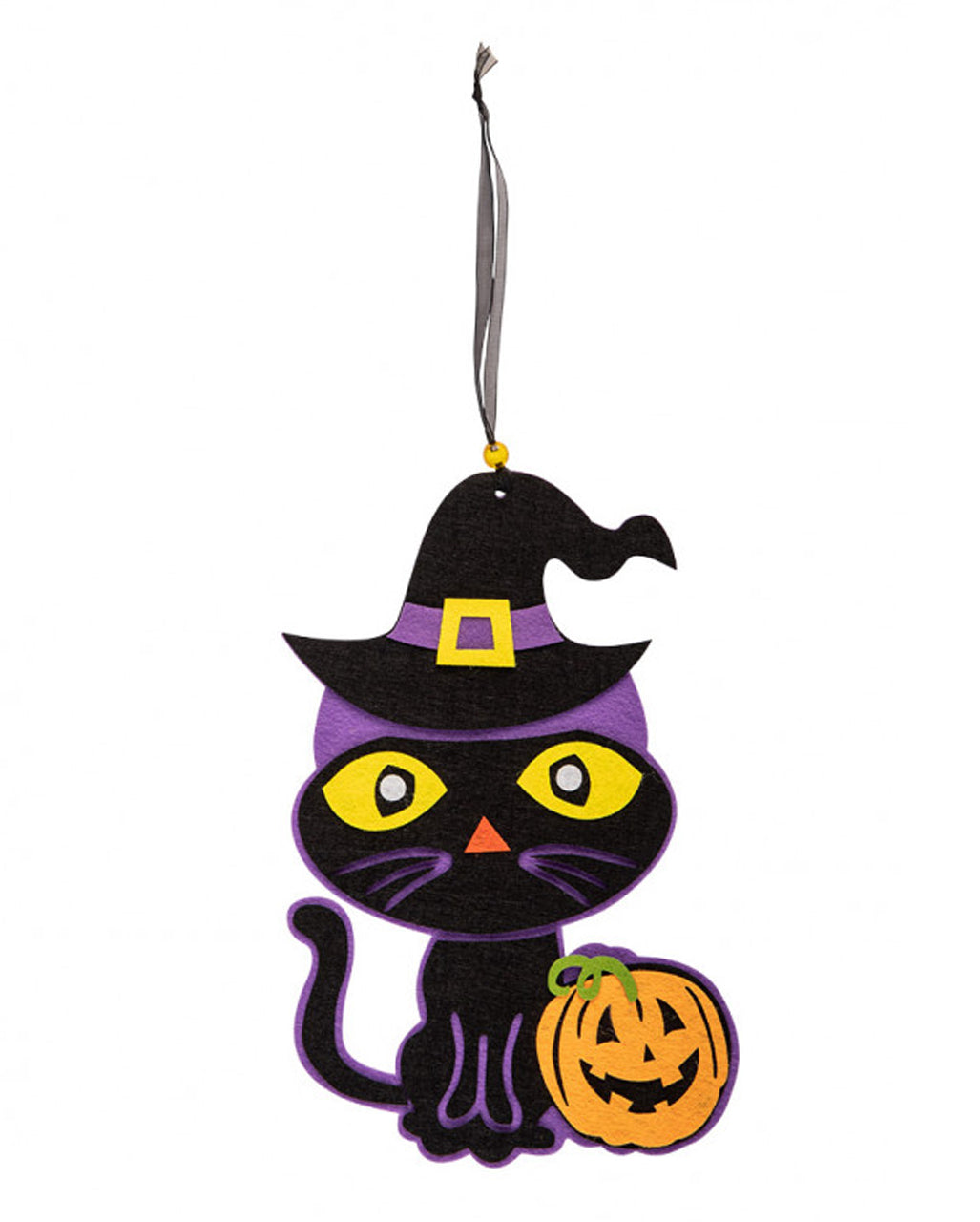 Halloween Kitten Felt Decoration