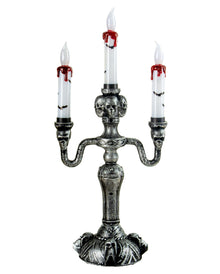 Halloween Kerzenständer mit LED Kerzen 40cm