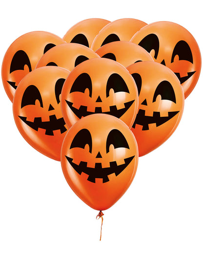 Halloween Kürbis Ballons Orange 10 St.