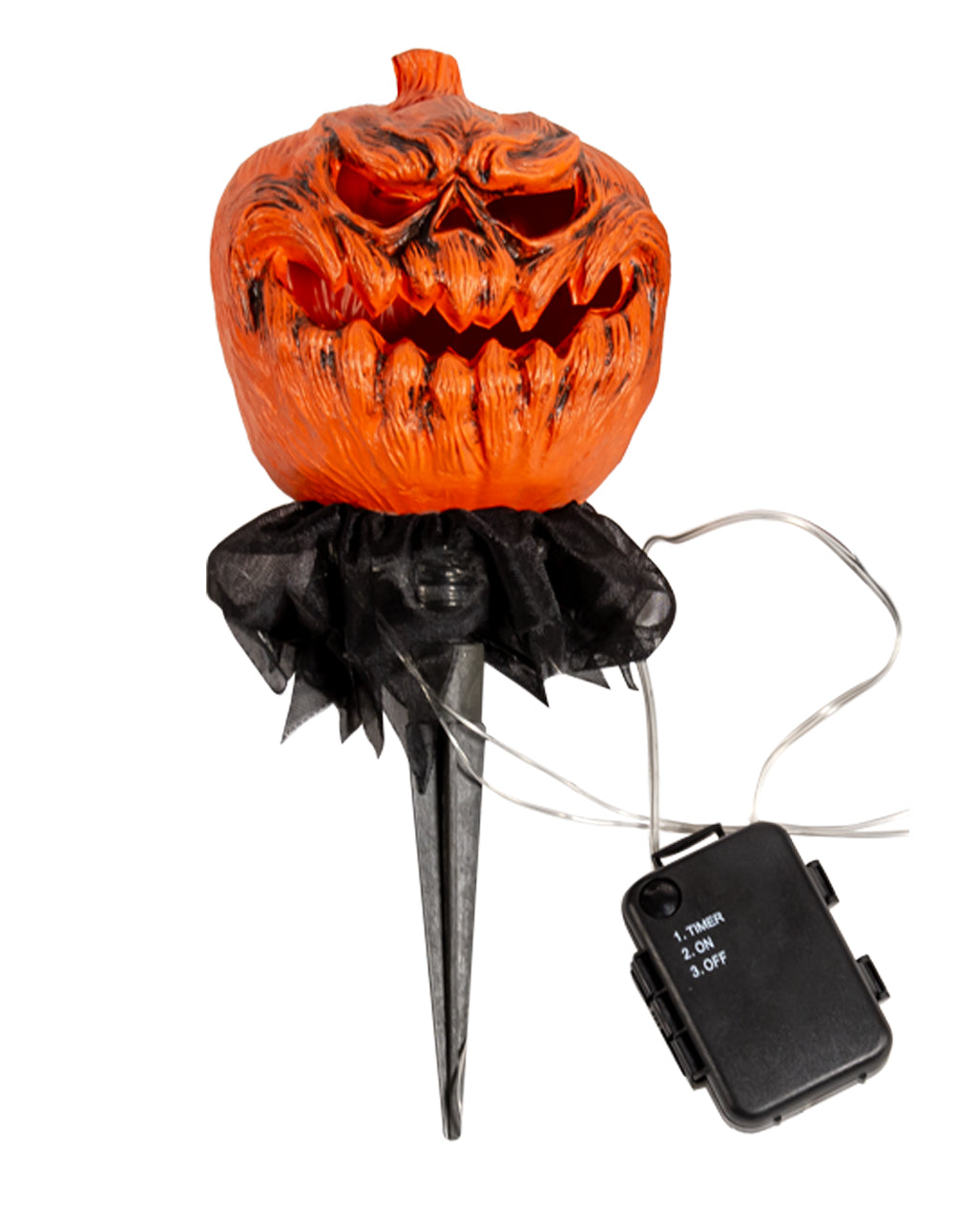 Halloween Kürbis mit Erdspieß 3er-Set