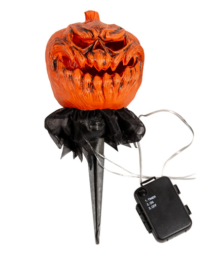Halloween Kürbis mit Erdspieß 3er-Set