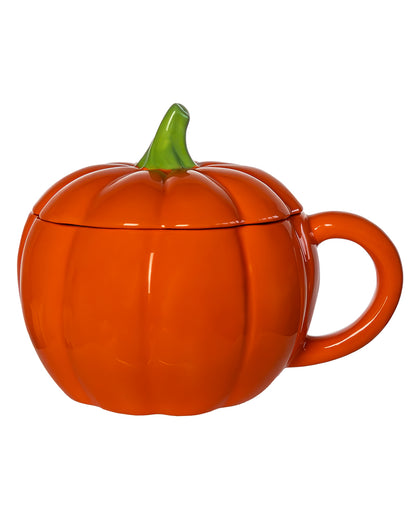 Halloween Pumpkin Mug With Lid 500ml