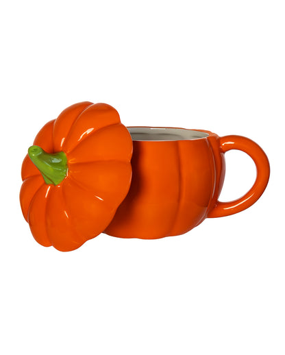 Halloween Pumpkin Mug With Lid 500ml