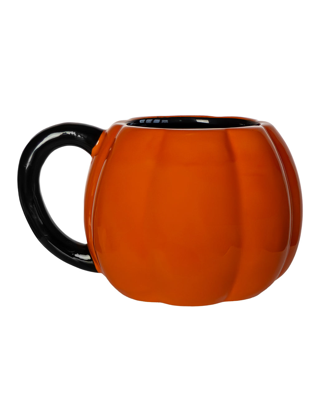 Halloween Kürbis Tasse mit Schwarzem Henkel 500ml