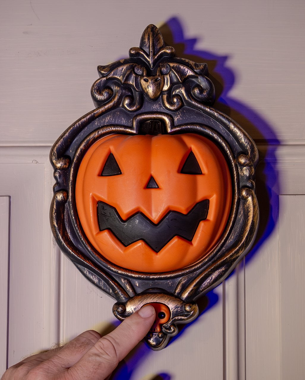 Halloween Pompoen Deurbel Met Licht & Geluid 26cm