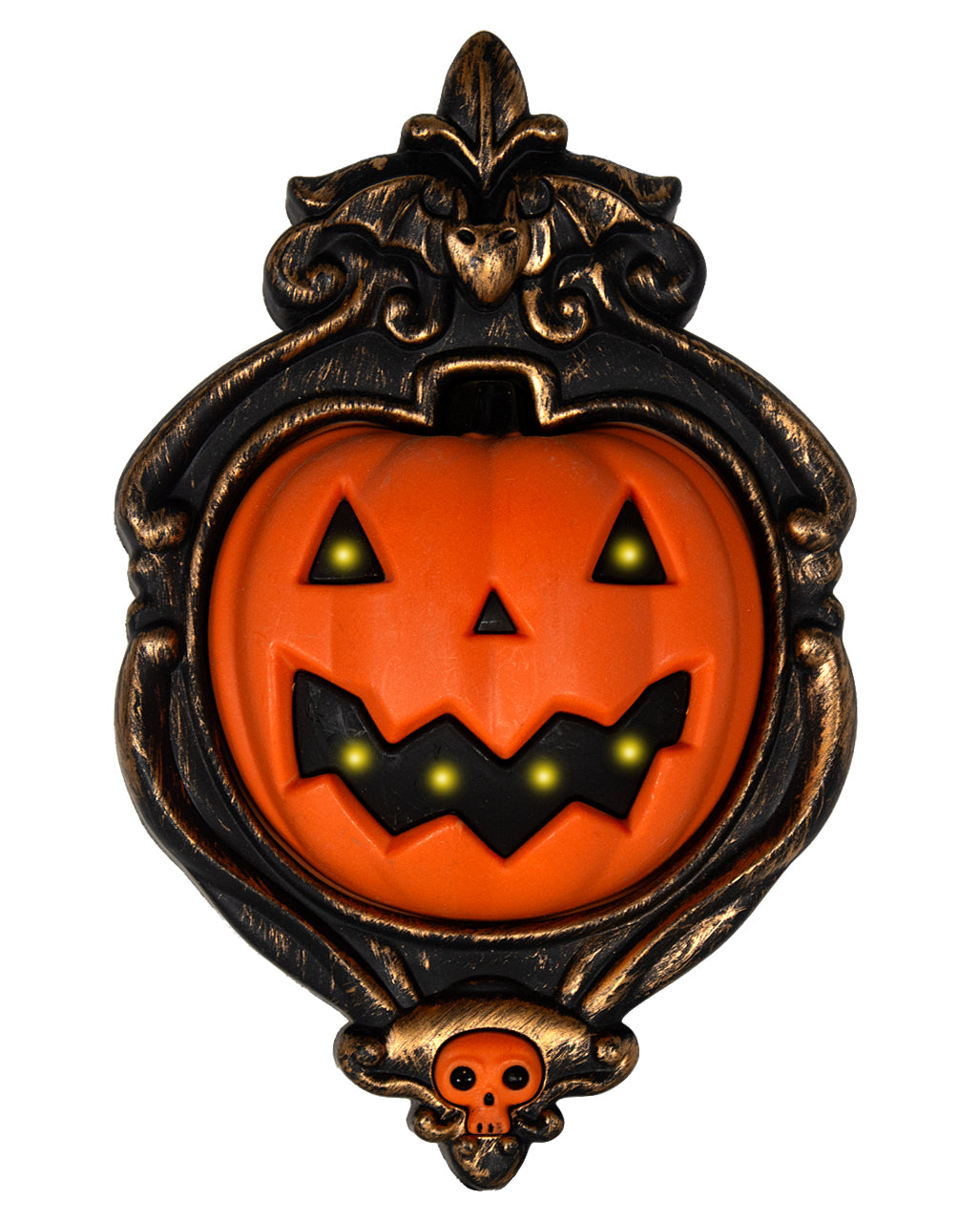 Halloween Kürbis Türglocke mit Licht & Sound 26cm