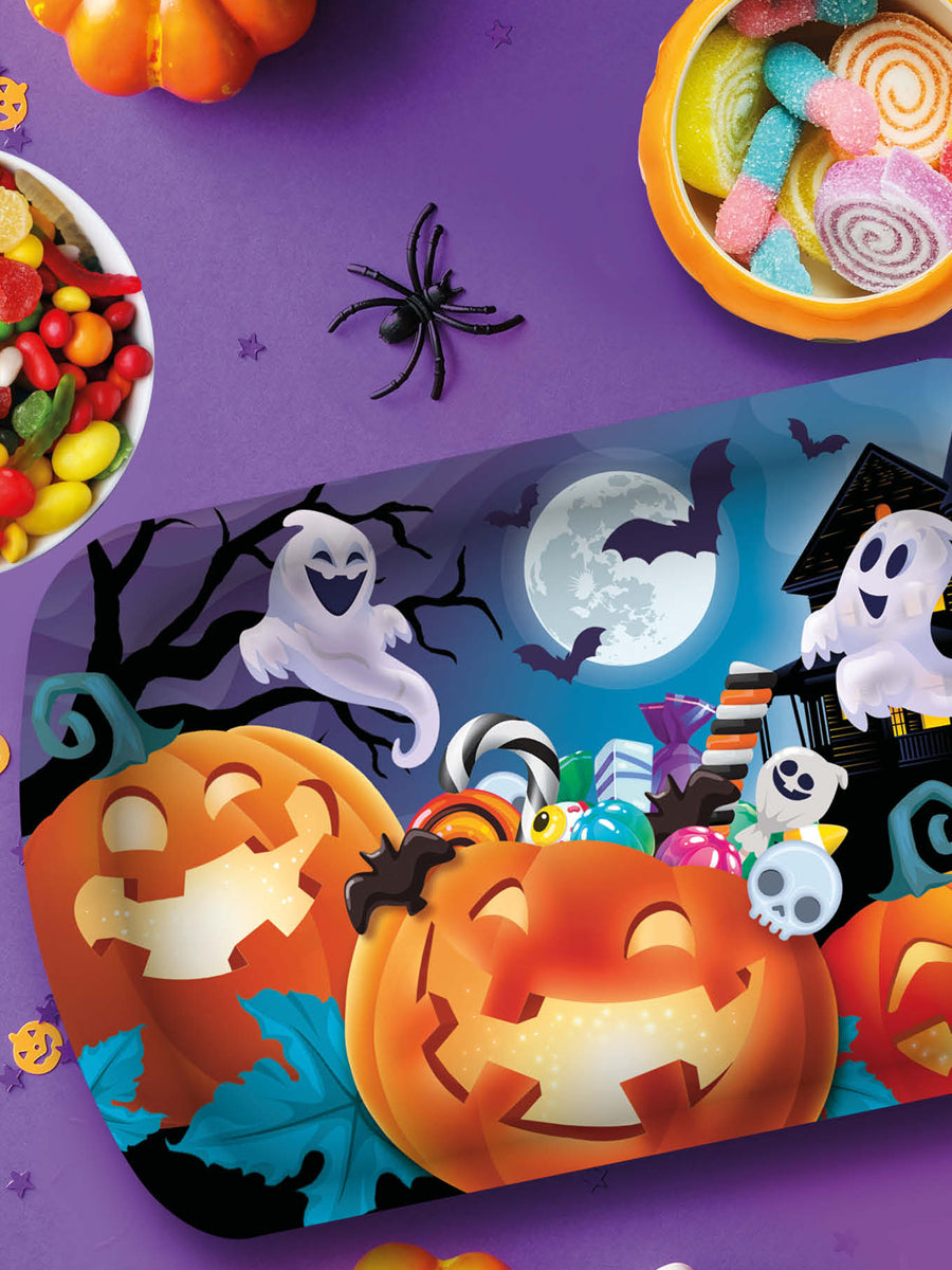 Halloween Pumpkin & Ghost Tray