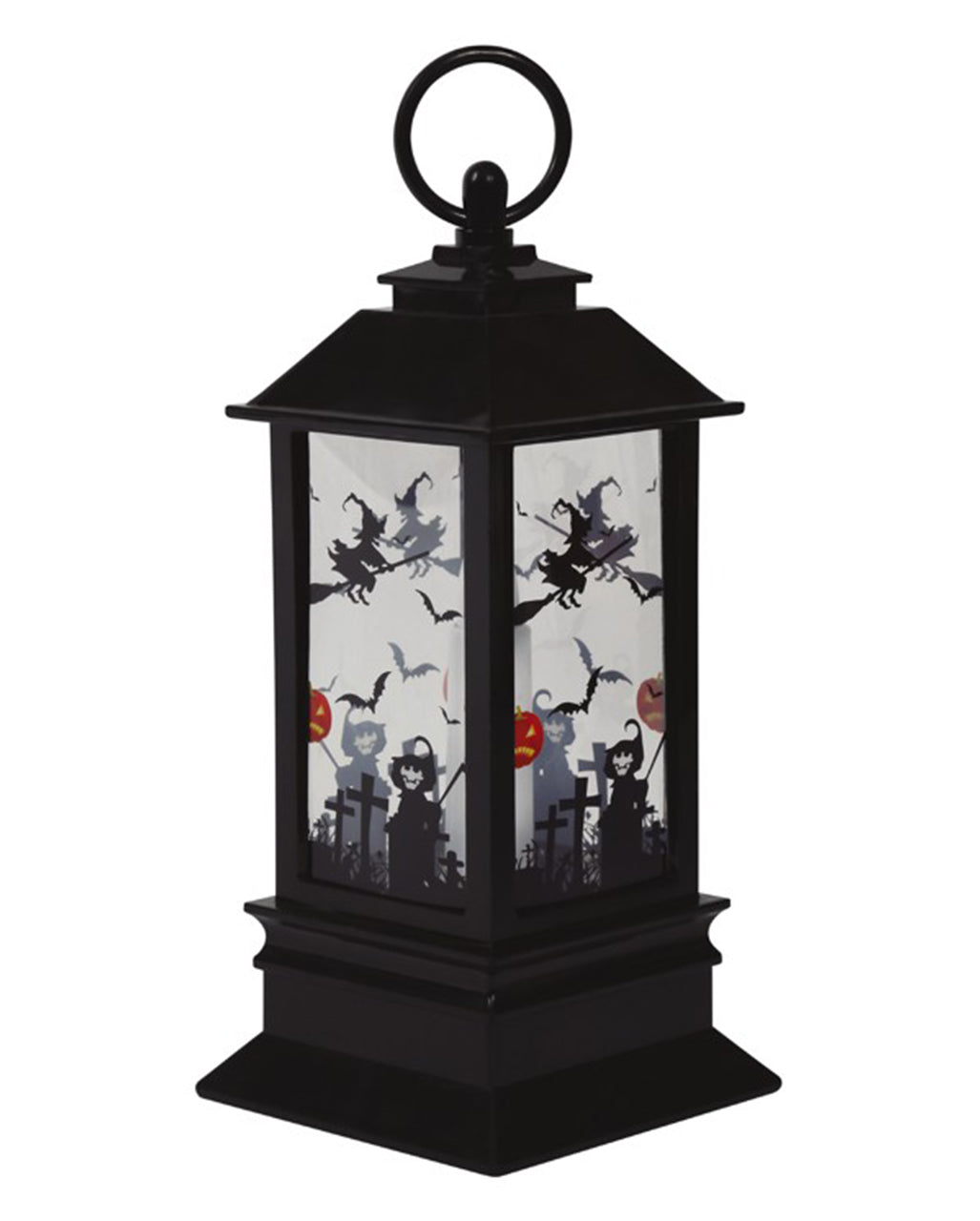 Halloween Lantaarn Met LED Kaars 18cm