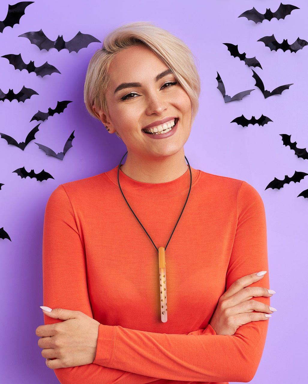 Halloween Glühstab als Sicherheits Tool
