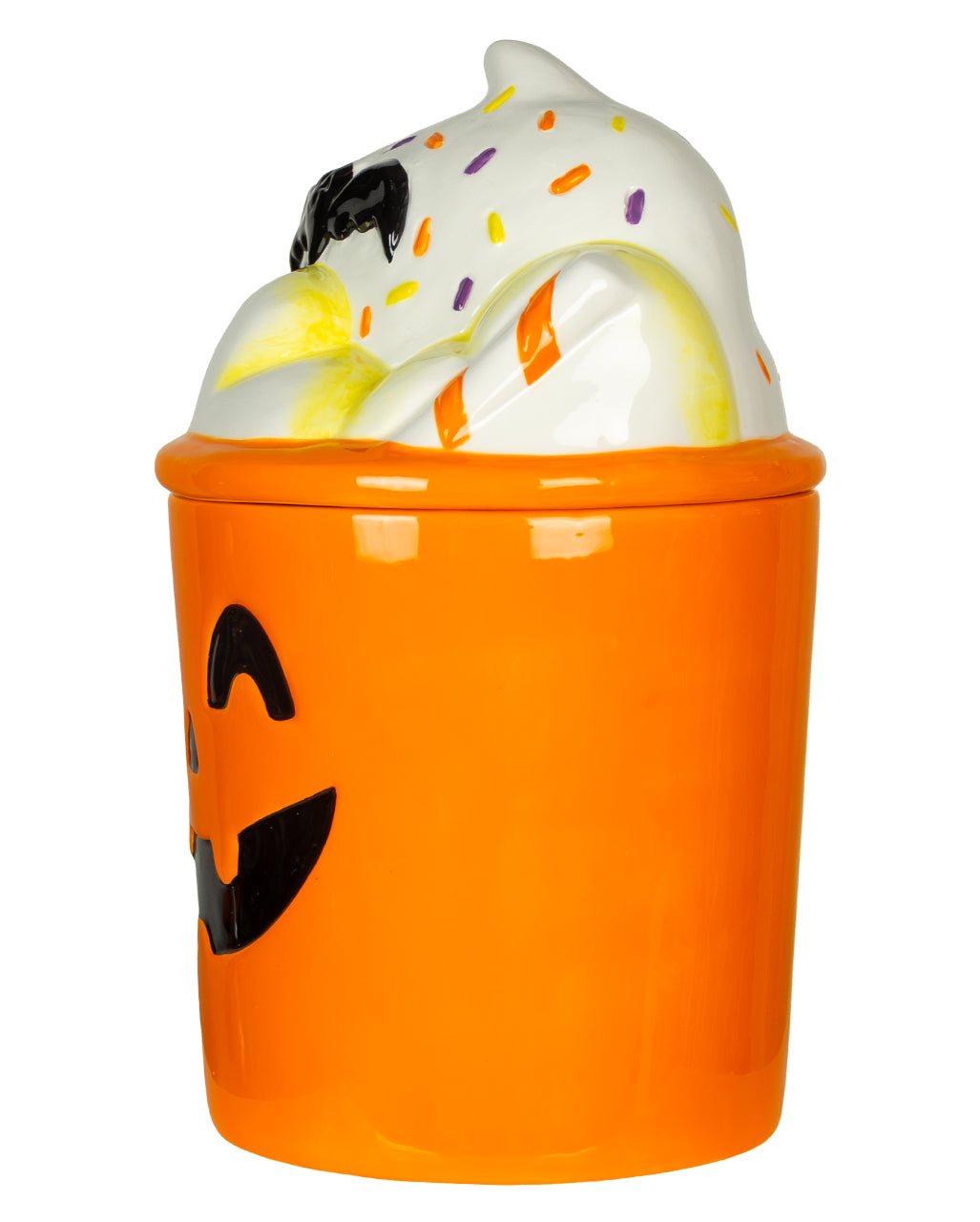 Halloween Milkshake Keksdose mit Sahnehaube Deckel 23cm